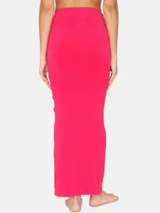 Zivame Women Pink Solid Saree Shape Wear