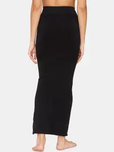 Zivame Women Black Solid Saree Shape Wear