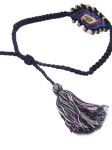 EL REGALO Women Blue & Red Evil Eye wraparound Bracelet