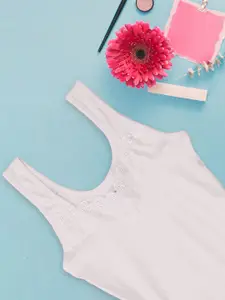 Dollar Missy Pack of 3  Combed Cotton Camisole MMBB-371-R3-WHT-PO3