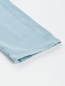 FOREVER 21 Men Blue Printed Stretchable Jeans