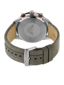 Emporio Armani Men Silver Textured Analogue Watch AR11452