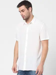 SELECTED Men White Casual Shirt