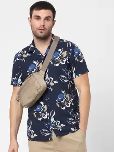 SELECTED Men Blue Floral Printed Casual Shirt