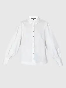 Vero Moda White Cotton Casual Shirt
