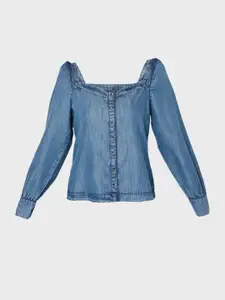 Vero Moda Blue Denim Top