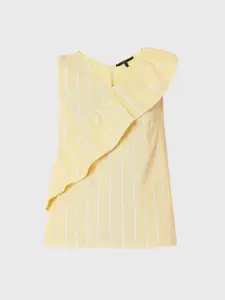 Vero Moda Yellow Stripe Printed Top