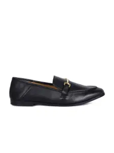 London Rag Women Black Solid Loafers