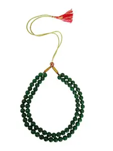 RICH AND FAMOUS Woman Green Quartz Beads Layered Necklace