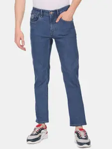 U.S. Polo Assn. Denim Co. Denim Co. Men Blue Skinny Fit Stretchable Cropped Jeans