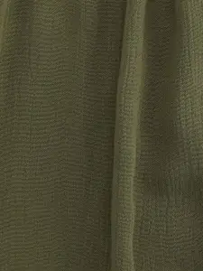Pantaloons Junior Girls Olive Green A-Line Dress