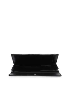 Lavie Naima Women Black & Navy Blue Three Fold Wallet