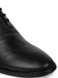 Carlton London Men Black Solid Formal Oxfords