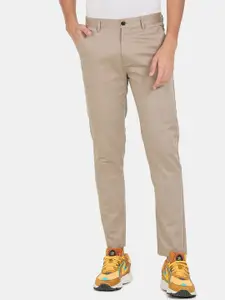 Arrow Sport Men Beige Regular Fit Trousers