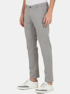 Arrow Sport Men Grey Regular Fit Trousers