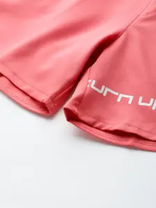 HRX By Hrithik Roshan Training Women Desert Rose Rapid-Dry Solid Training Shorts