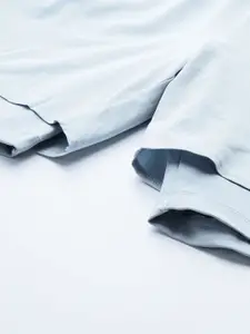 HRX By Hrithik Roshan Racketsport Men Blue Fog Rapid-Dry Solid Shorts