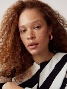 MANGO Circular Shaped Half Hoop Earrings