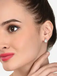 Zaveri Pearls Set of 2 Rose Gold-Plated Earrings