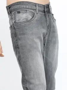 KETCH Men Grey Tapered Fit Light Fade Stretchable Jeans