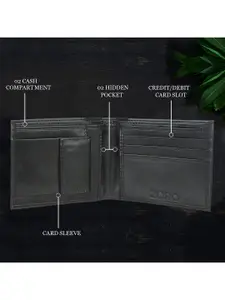 ZORO Men Black Belt Wallet Combo Set