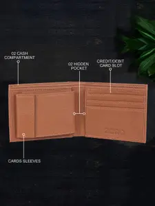 ZORO Men Black Solid Belt & Wallet Set