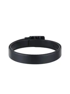 ZORO Men Black Solid Belt & Wallet Set