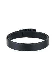 ZORO Men Black Solid Belt & Wallet Set