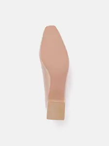 Allen Solly Women Nude-Coloured Solid Pumps