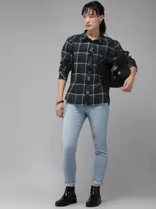 The Roadster Life Co. Pure Cotton Checked Casual Shirt