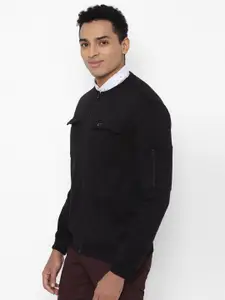 Allen Solly Men Black Pure Cotton Sweatshirt