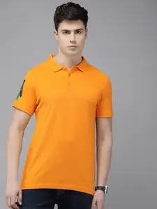 SPYKAR Polo Collar Pure Cotton Slim Fit T-shirt