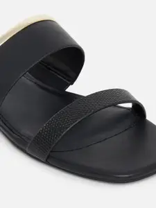 ALDO Women Black Block Heeled Sandals