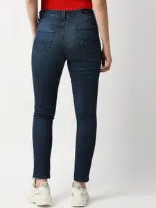 Pepe Jeans Women Blue Skinny Fit High-Rise Light Fade Jeans