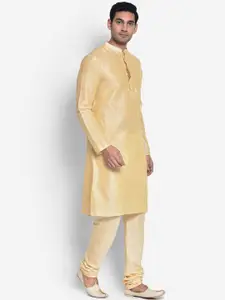 KISAH Men Beige Kurta