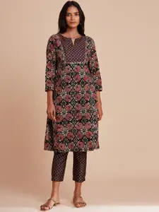 W The Folksong Collection Women Multicoloured Ethnic Motifs Printed Kurta