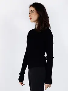 NoBarr Women Black Solid Pullover