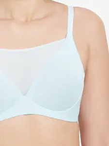Wacoal Blue Lightly Padded Non-Wired Full Coverage T-shirt Bra