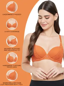 Wacoal Orange Underwired Lightly Padded Balconette Bra