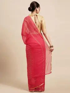 Saree mall Red Floral Sarees