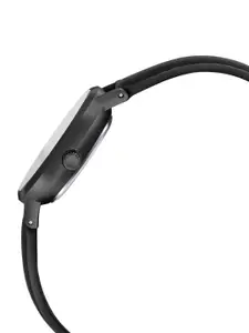 CASIO Women Pink Dial & Black Leather Straps Analogue Watch - LTP-VT02BL-4AUDF