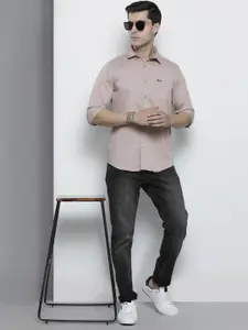 The Indian Garage Co Men Grey Solid Comfort Fit Casual Shirt