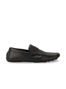 Bata Men Black Driving Shoes