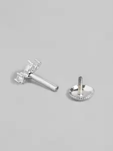 Zavya 925 Sterling Silver Leaf Shaped Studs