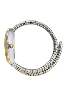 Just Cavalli Women Silver-Toned Stainless Steel Bracelet Style Straps Watch JC1L182M0025