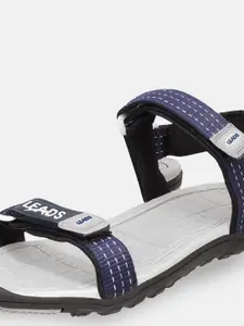 Aqualite Men Navy Blue & Grey Comfort Sandals