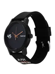 Fastrack Men Black Dial & Black Straps Analogue Watch