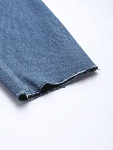 bebe Women Dark Indigo Denim Daze Super Skinny Fit High-Rise Stretchable Jeans