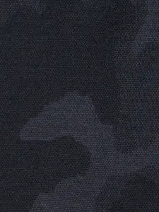 Ajile by Pantaloons Men Navy Blue Camouflage Printed Pure Cotton Slim-Fit Joggers