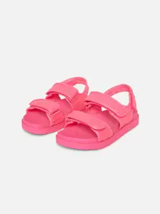 ALDO Women Pink Open Toe Flats with Bows